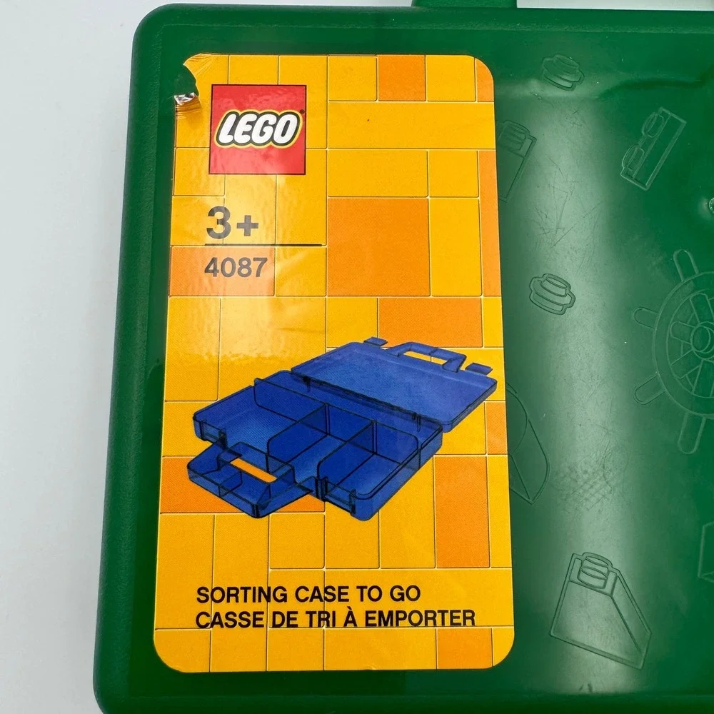 LEGO Sorting Case To Go Kids Green Portable Storage Box 4087‎